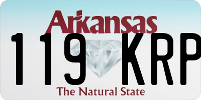 AR license plate 119KRP