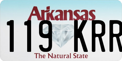 AR license plate 119KRR