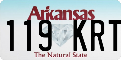 AR license plate 119KRT