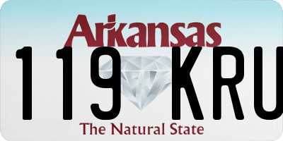 AR license plate 119KRU