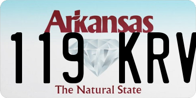 AR license plate 119KRV