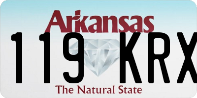 AR license plate 119KRX