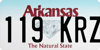 AR license plate 119KRZ