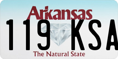 AR license plate 119KSA