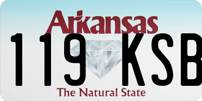AR license plate 119KSB