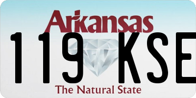 AR license plate 119KSE