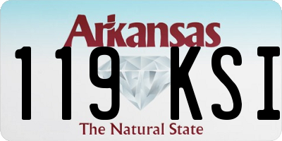 AR license plate 119KSI