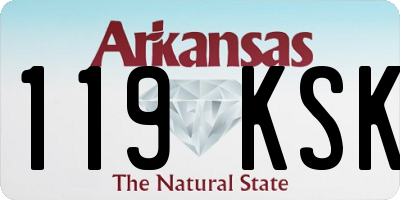 AR license plate 119KSK