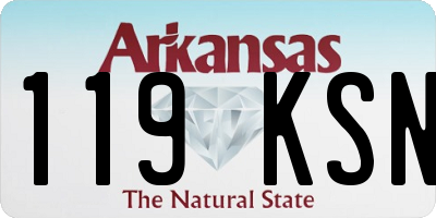 AR license plate 119KSN