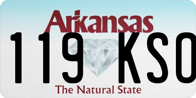AR license plate 119KSO