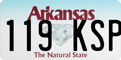 AR license plate 119KSP