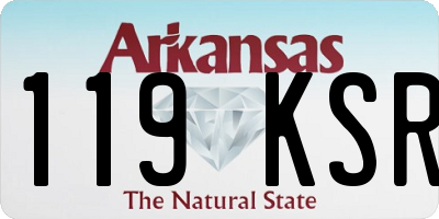 AR license plate 119KSR