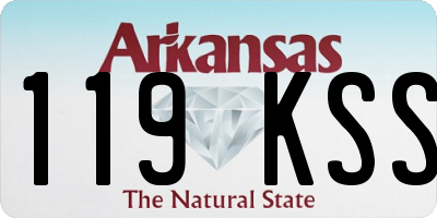 AR license plate 119KSS