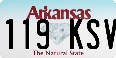 AR license plate 119KSV