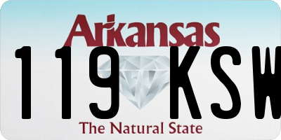 AR license plate 119KSW