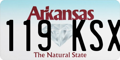 AR license plate 119KSX