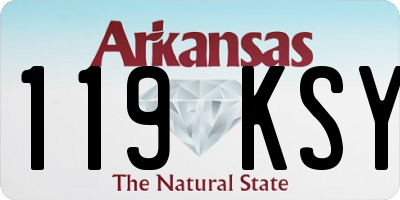 AR license plate 119KSY