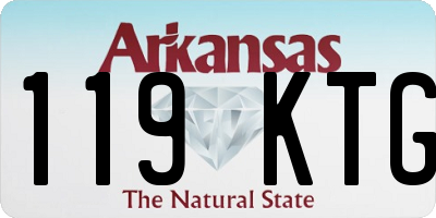 AR license plate 119KTG
