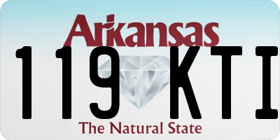 AR license plate 119KTI