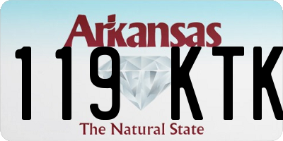 AR license plate 119KTK