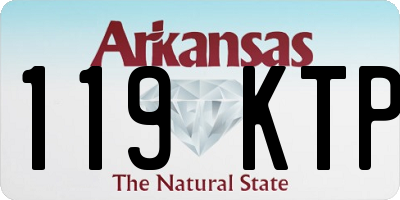 AR license plate 119KTP