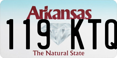 AR license plate 119KTQ