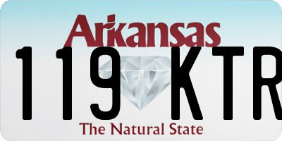 AR license plate 119KTR