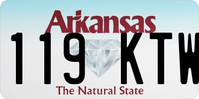 AR license plate 119KTW