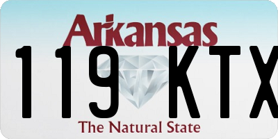 AR license plate 119KTX