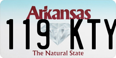 AR license plate 119KTY
