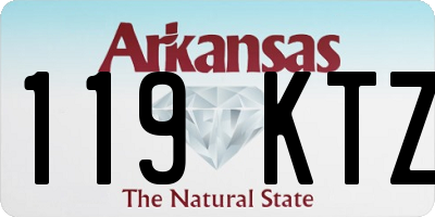 AR license plate 119KTZ