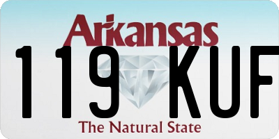 AR license plate 119KUF