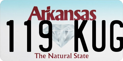 AR license plate 119KUG