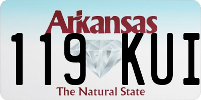 AR license plate 119KUI