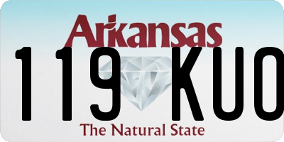 AR license plate 119KUO