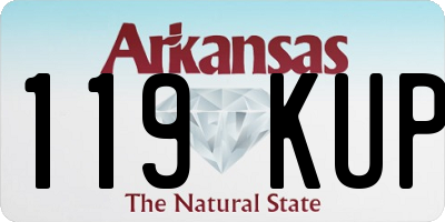 AR license plate 119KUP