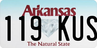 AR license plate 119KUS