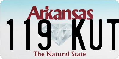 AR license plate 119KUT
