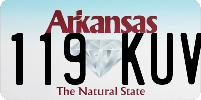 AR license plate 119KUV
