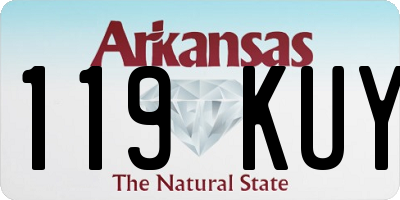 AR license plate 119KUY