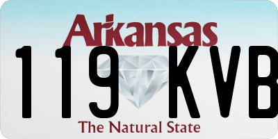 AR license plate 119KVB