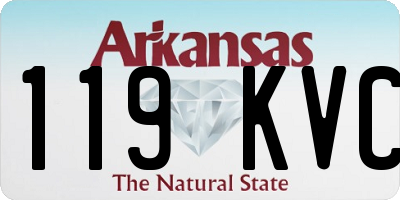AR license plate 119KVC