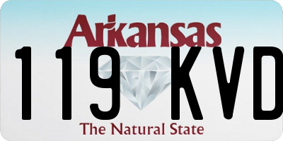 AR license plate 119KVD