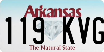 AR license plate 119KVG