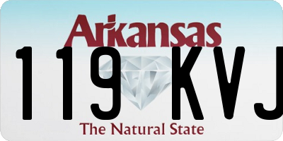 AR license plate 119KVJ