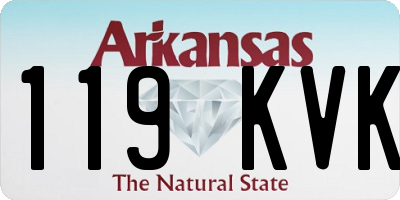 AR license plate 119KVK