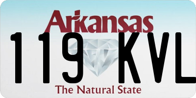 AR license plate 119KVL