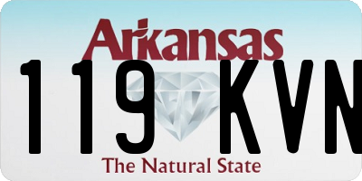 AR license plate 119KVN
