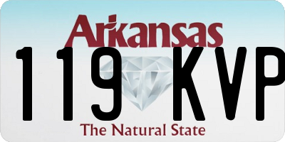 AR license plate 119KVP