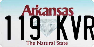 AR license plate 119KVR
